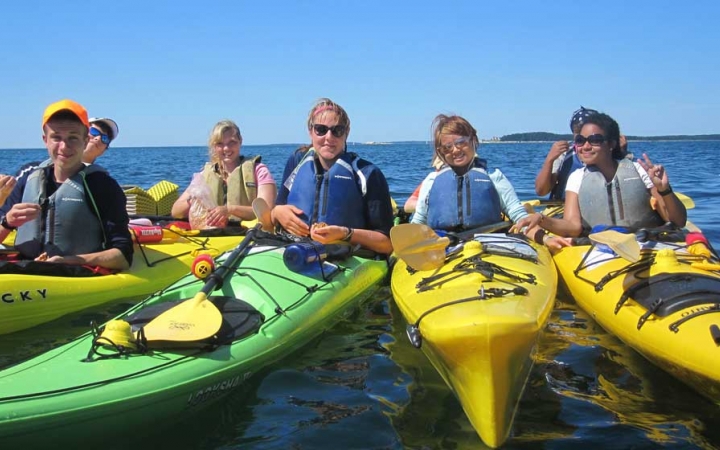 kayaking course for teens in maine